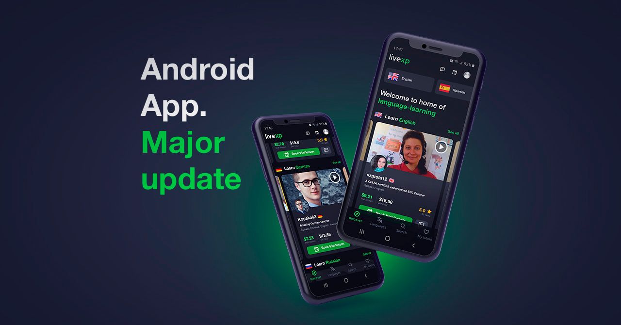 LiveXP Android App Update