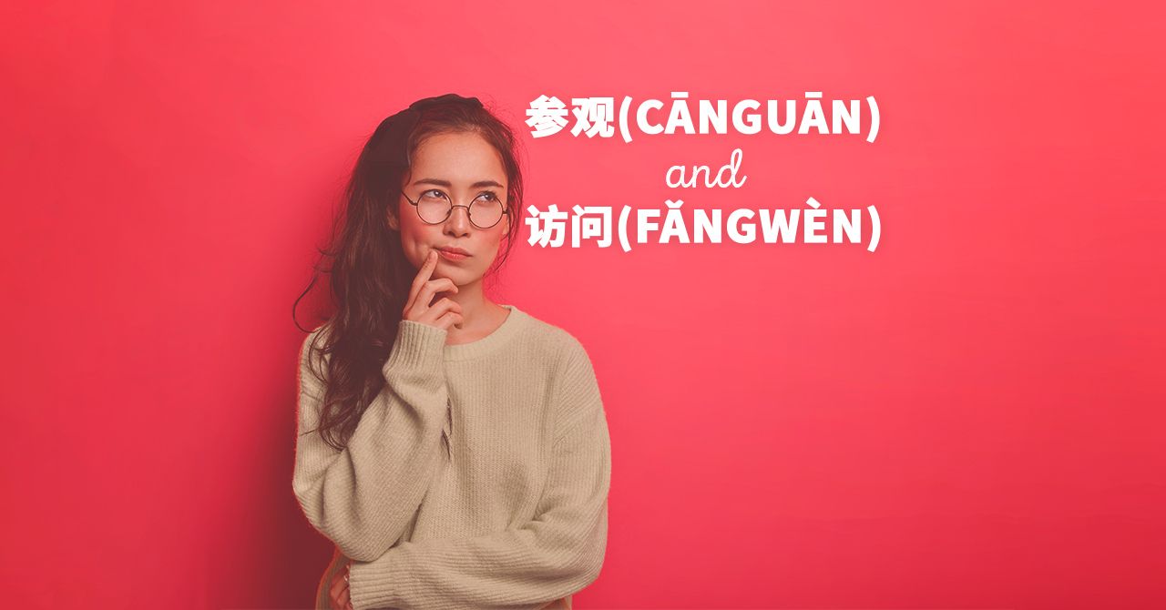 “参观(cānguān)” and“访问(fǎngwèn)”