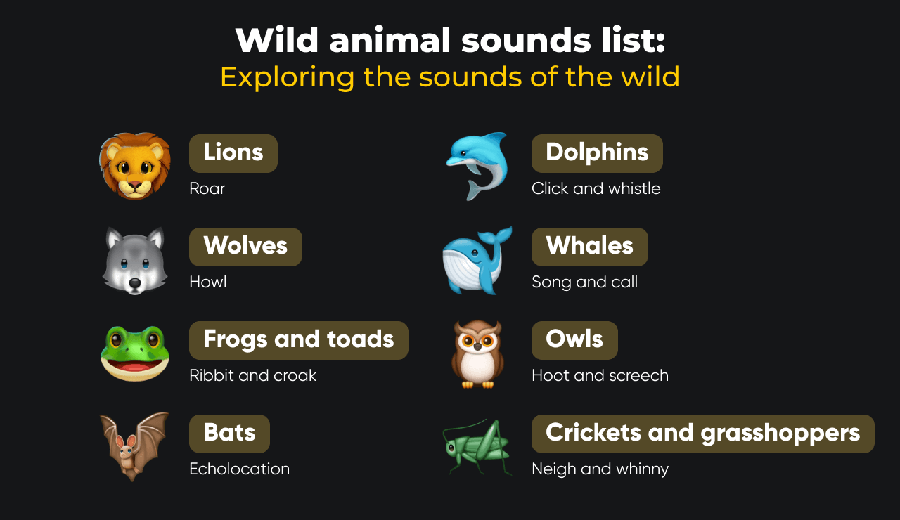 Wild animal sounds