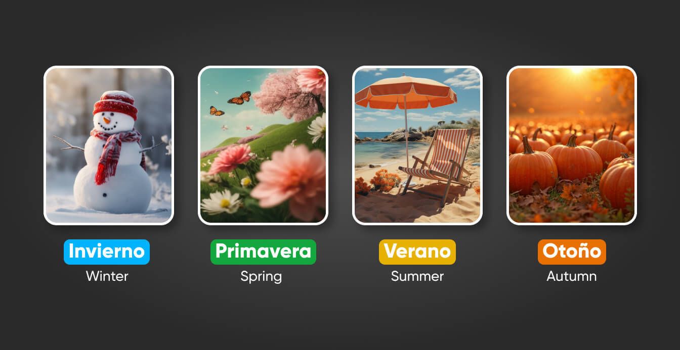 All the seasons in Spanish