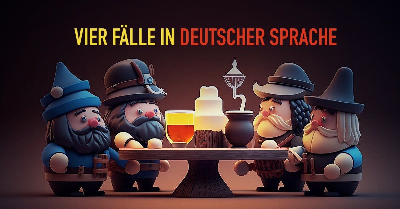 Vier Fälle in Deutscher sprache