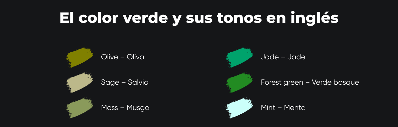 El color verde