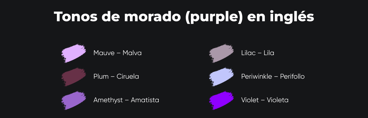 Tonos de morado