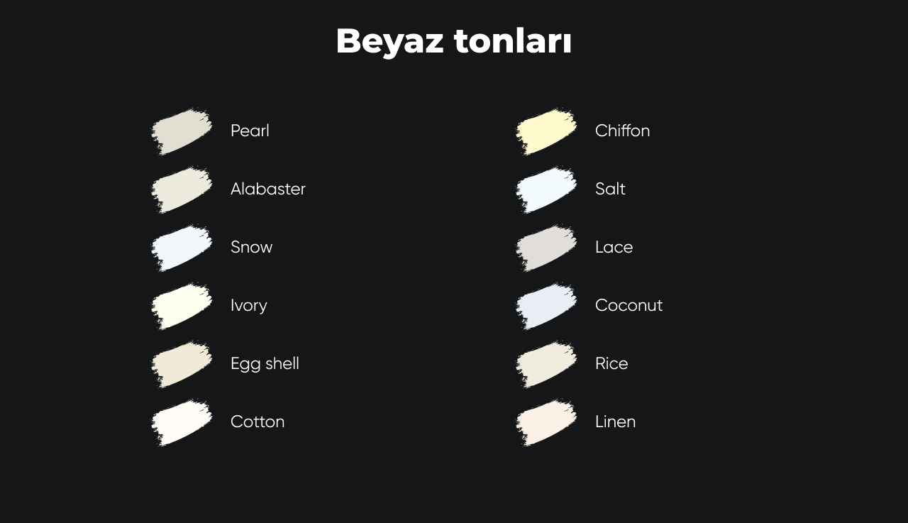 Beyaz tonları