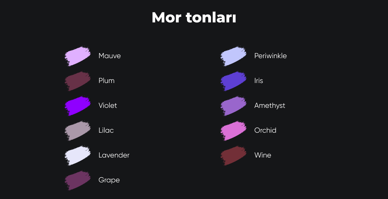 Mor tonları